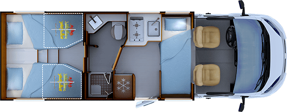 Night layout RAPIDO C66