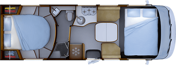 Night layout RAPIDO i96M TRUMA